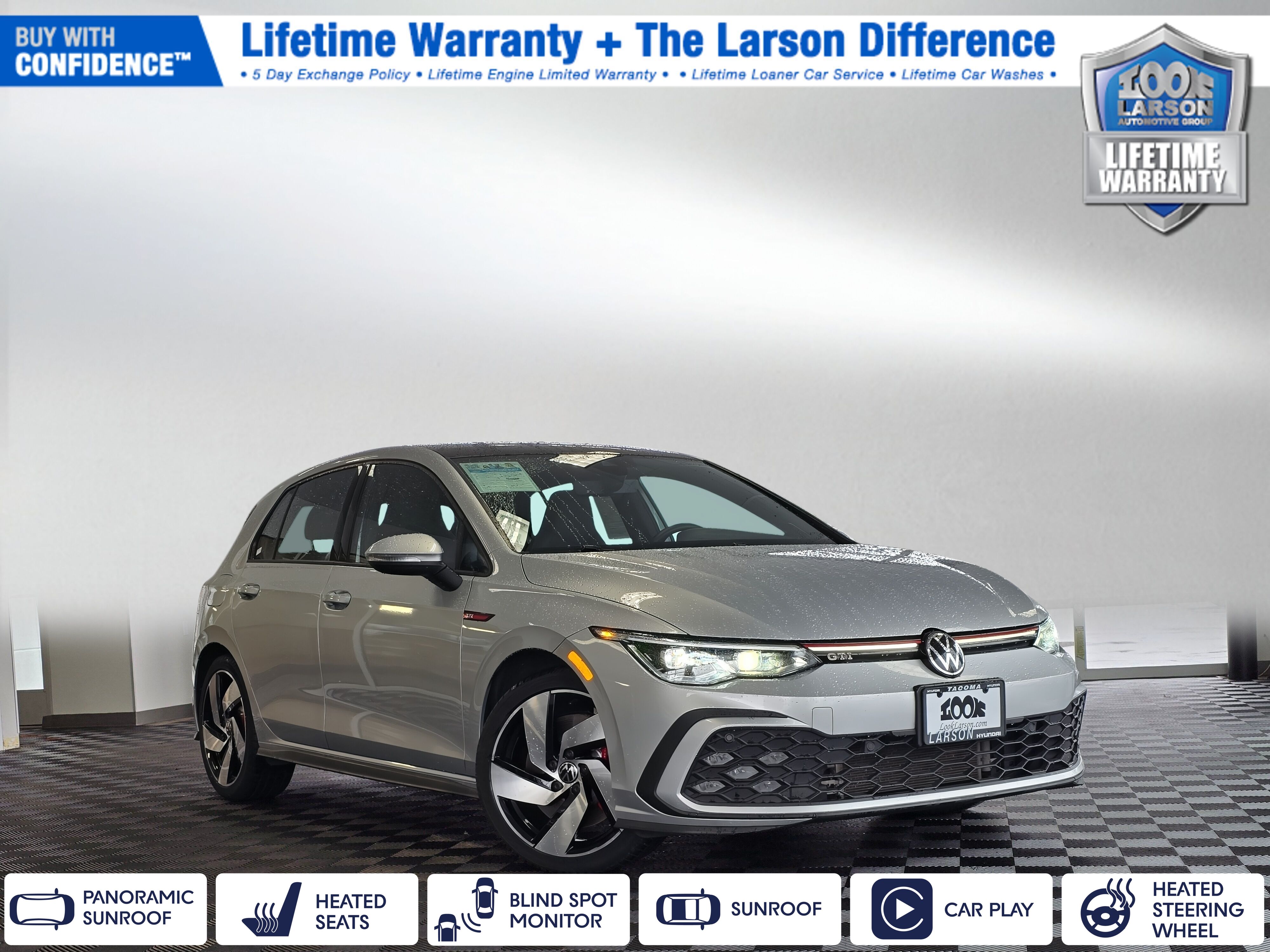 Reflex Silver Metallic 2022 Volkswagen Golf GTI 2.0T SE FWD Hatchback Front-Wheel Drive 6-Speed Manual