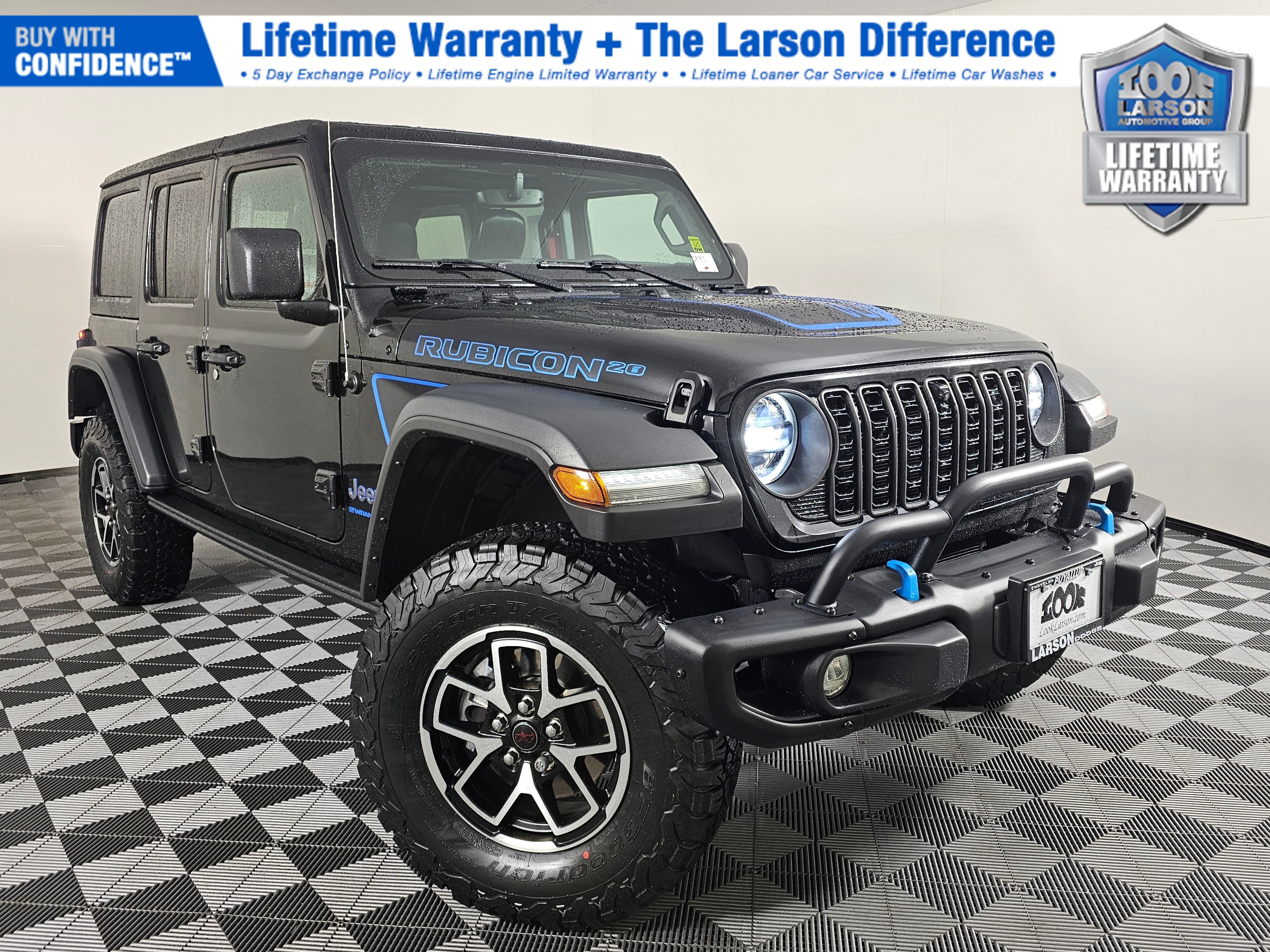 Black Clearcoat 2023 Jeep Wrangler 4xe Rubicon 20th Anniversary 4WD SUV / Crossover Four-Wheel Drive 8-Speed Automatic