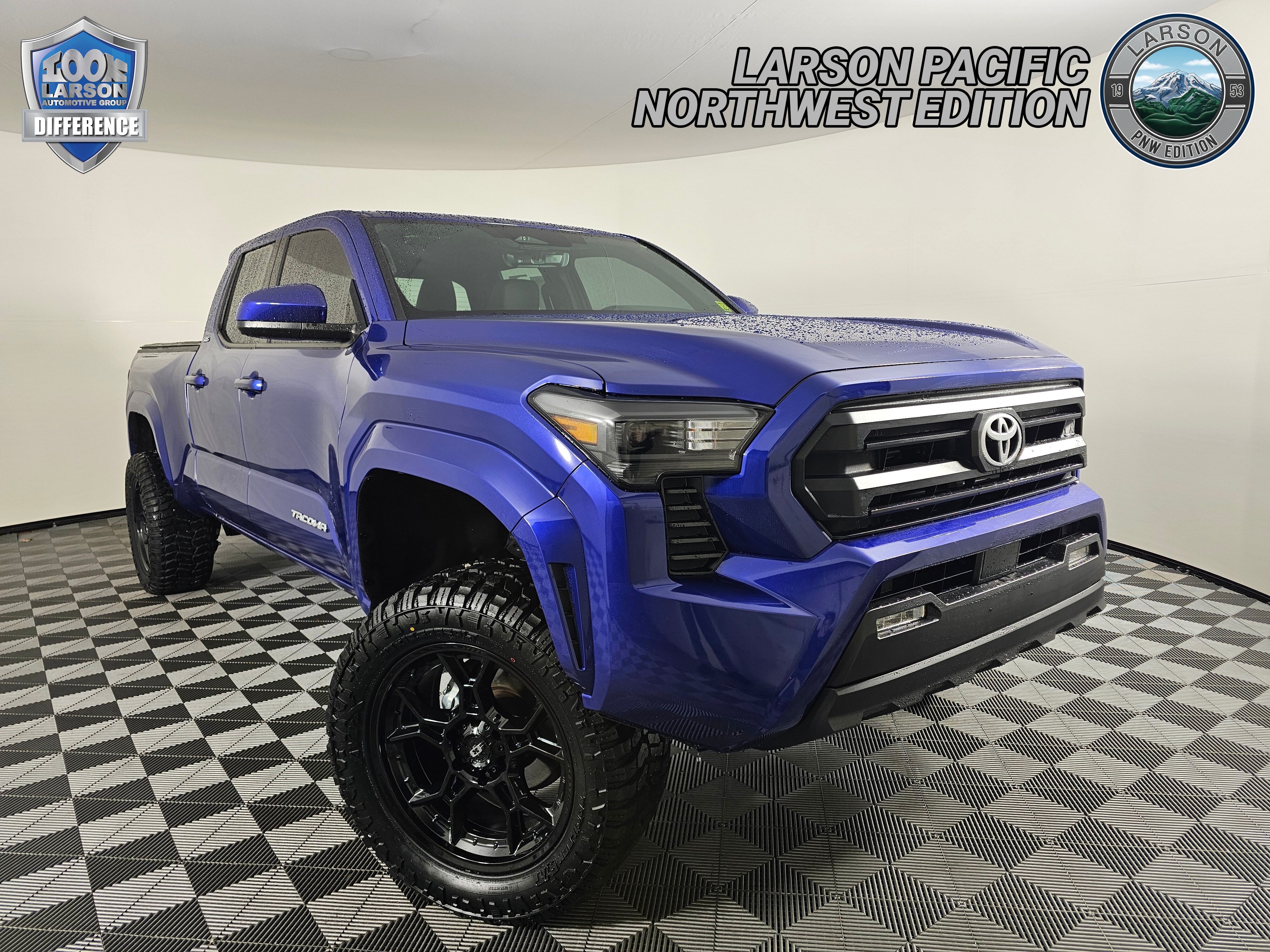 Blue Crush Metallic 2024 Toyota Tacoma SR5 Double Cab 4WD Pickup Truck Four-Wheel Drive 8-Speed Automatic
