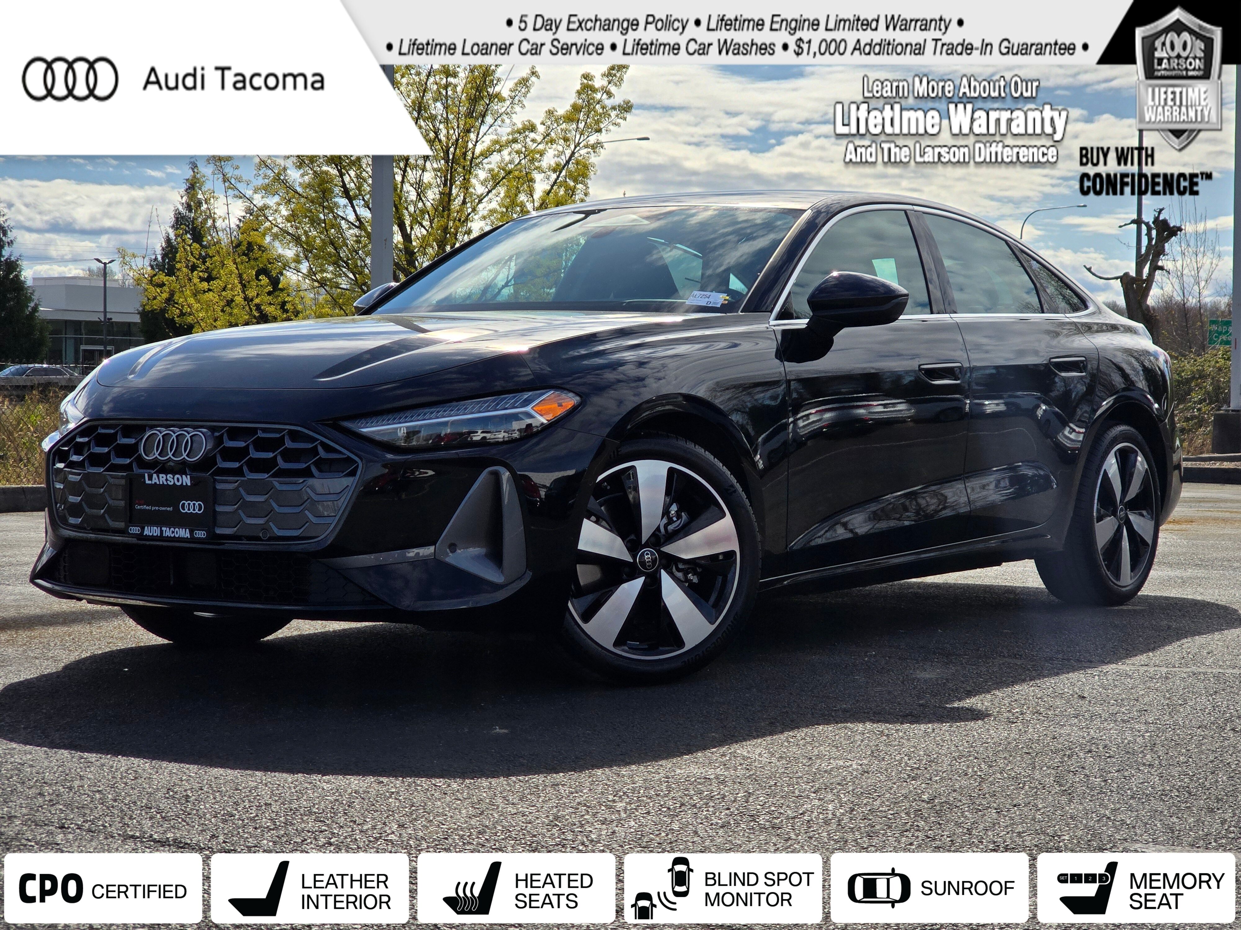 Black Metallic 2025 Audi A5 quattro Premium Plus Sedan Sedan All-Wheel Drive 7-Speed Automatic