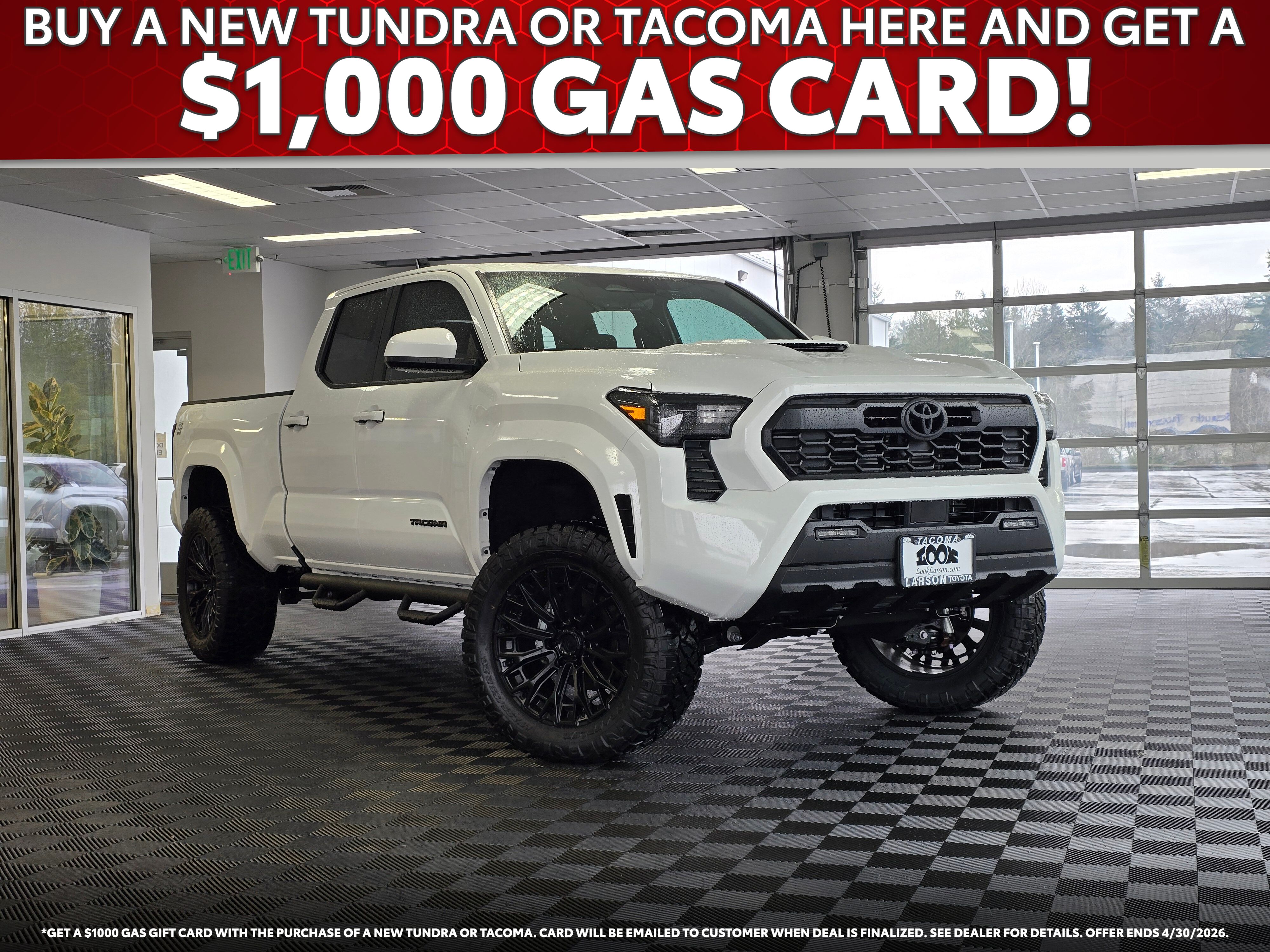 Ice Cap 2025 Toyota Tacoma TRD Sport Double Cab 4WD Pickup Truck Four-Wheel Drive 8-Speed Automatic