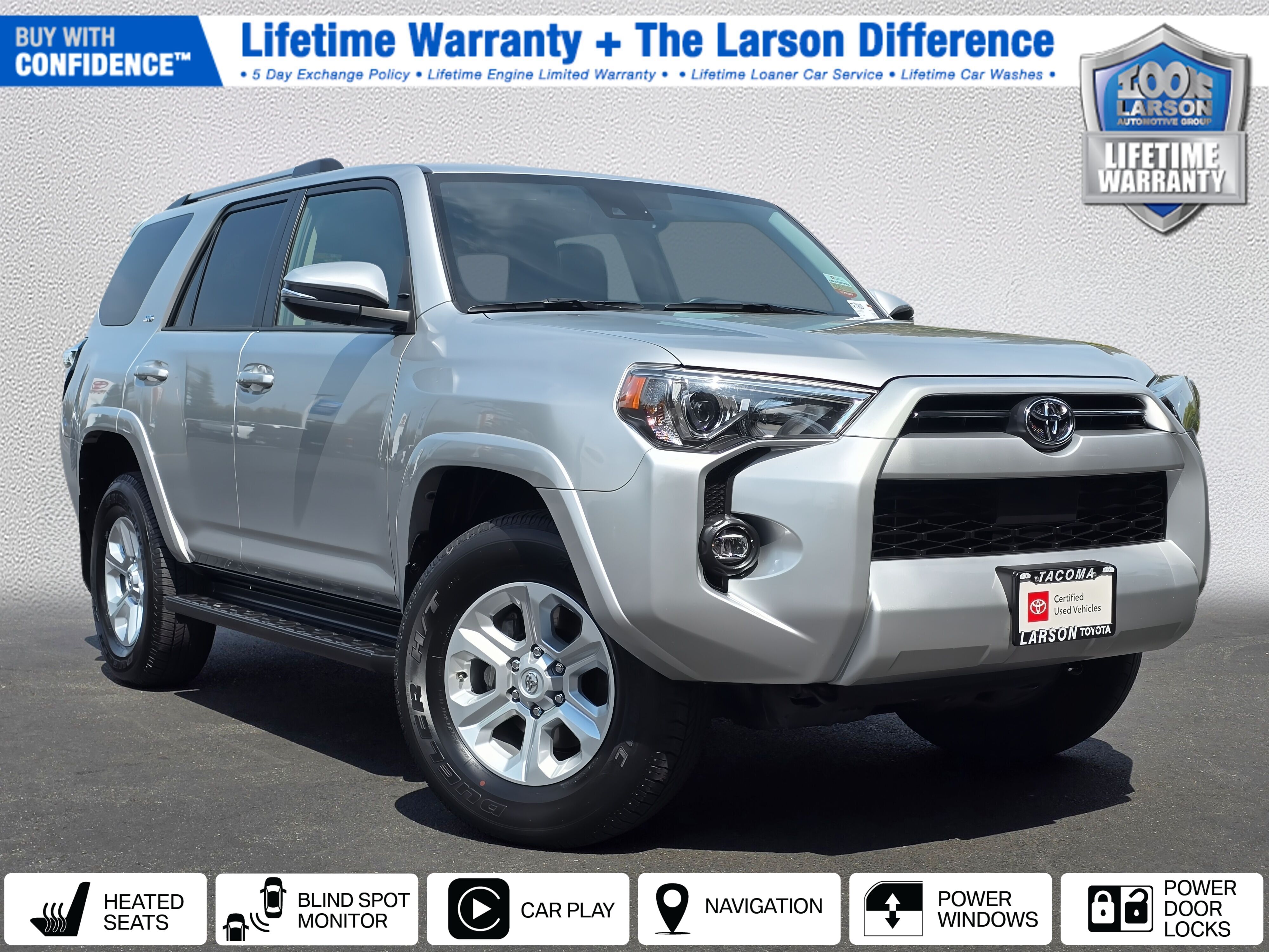 Classic Silver Metallic 2023 Toyota 4Runner SR5 Premium 4WD SUV / Crossover Four-Wheel Drive 5-Speed Automatic