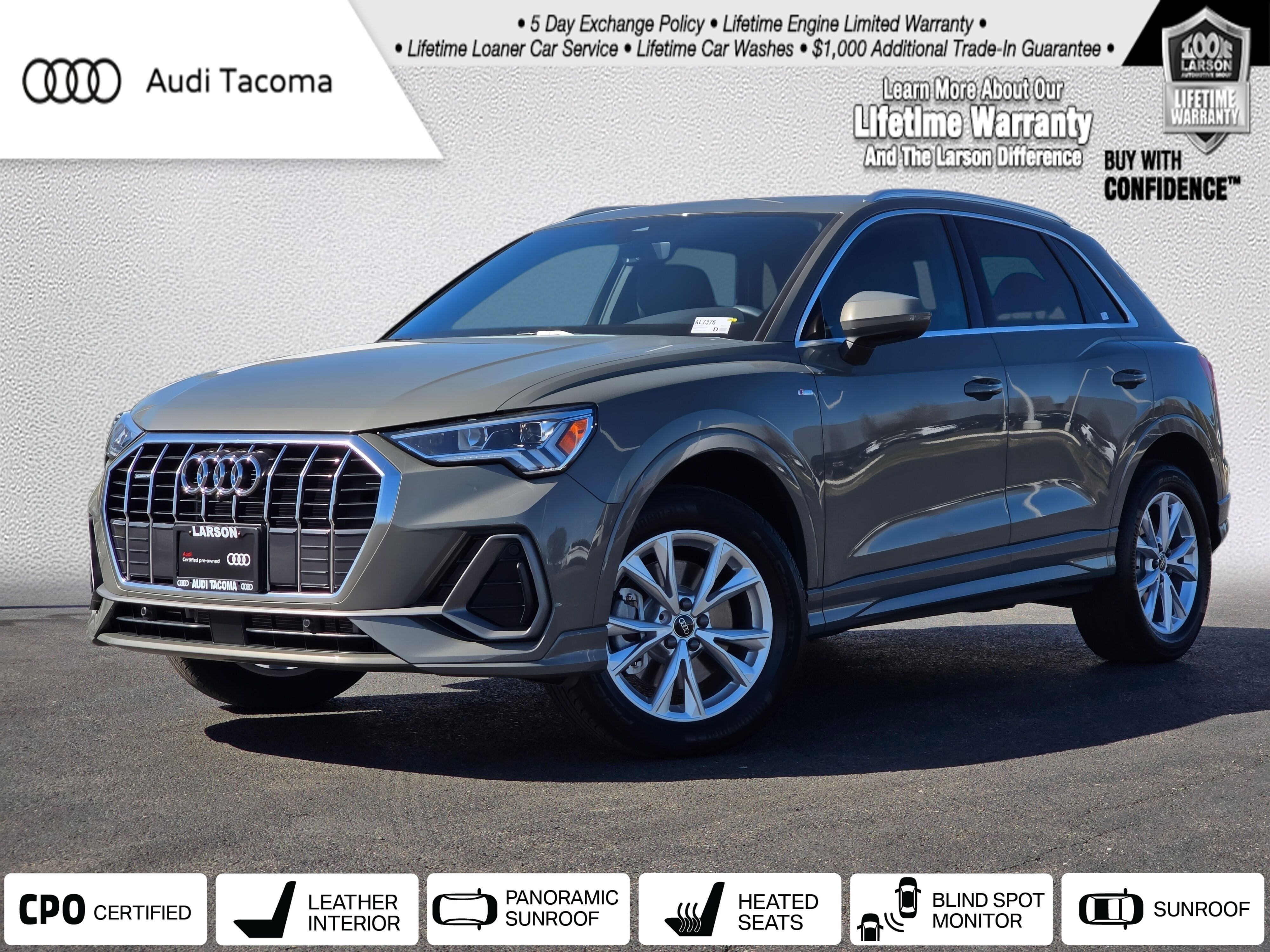 Gray Metallic 2025 Audi Q3 quattro Premium Plus S Line 45 TFSI SUV / Crossover All-Wheel Drive 8-Speed Automatic