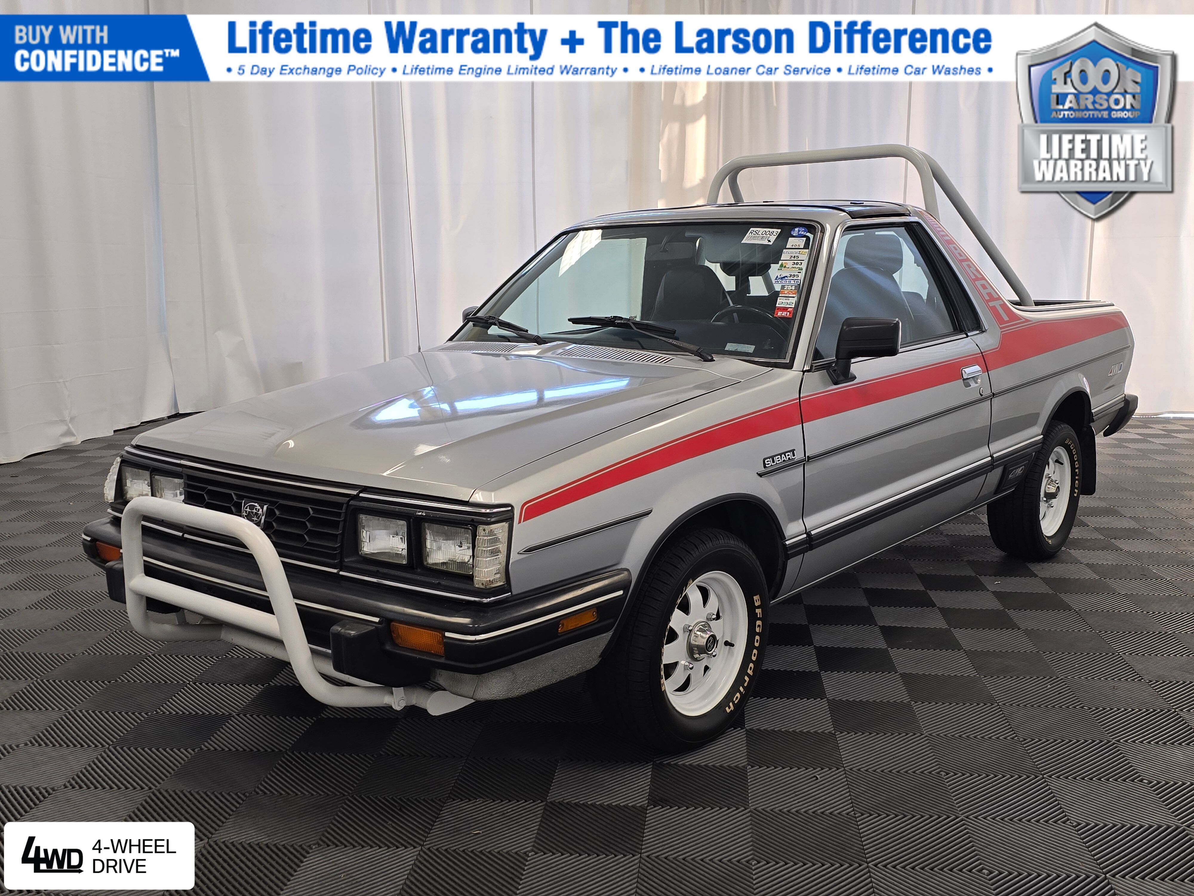 1985 Subaru BRAT GL Standard Cab Coupe Four-Wheel Drive 4-Speed Manual