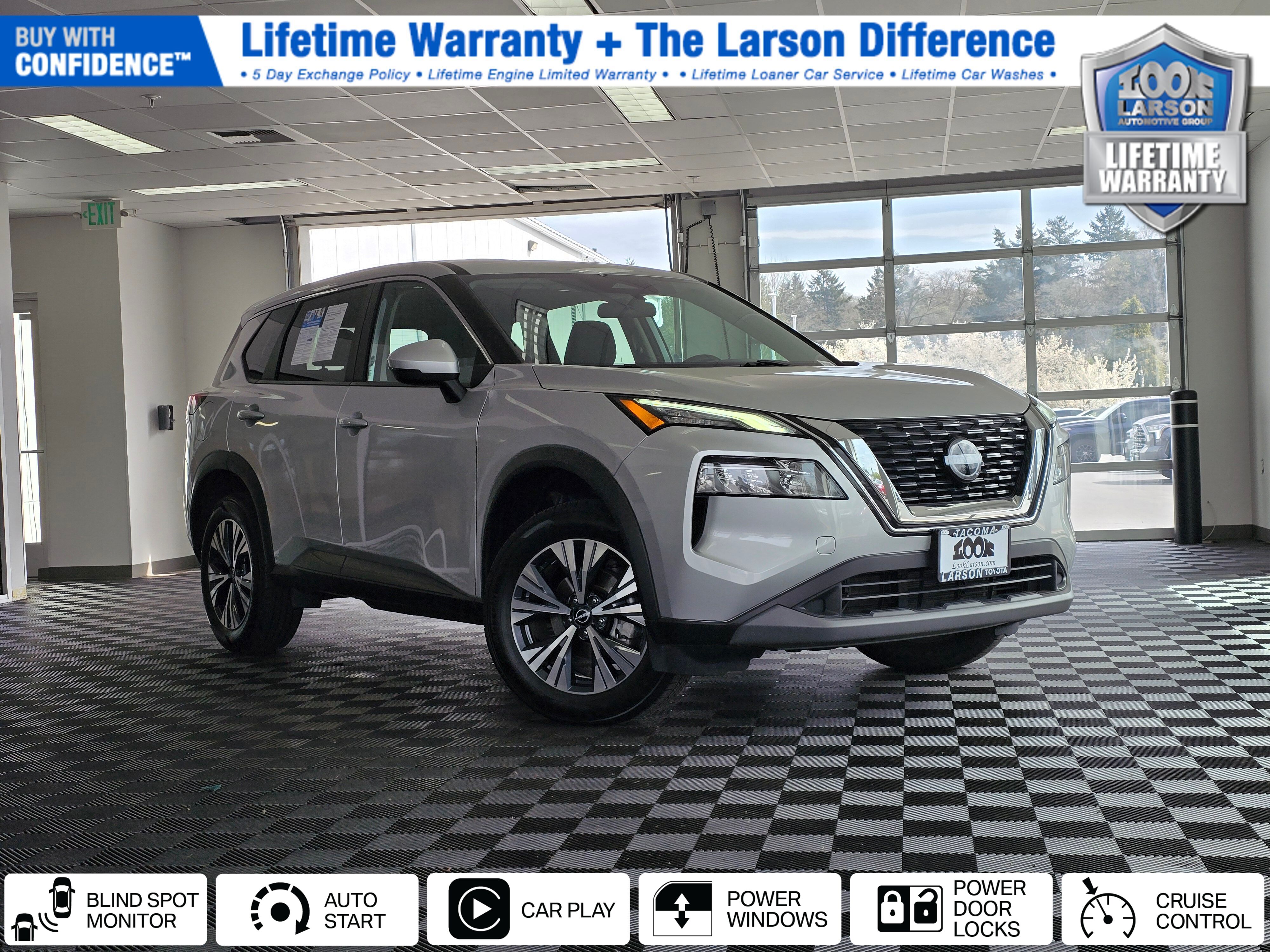 Brilliant Silver Metallic 2022 Nissan Rogue SV AWD SUV / Crossover All-Wheel Drive Continuously Variable Transmission