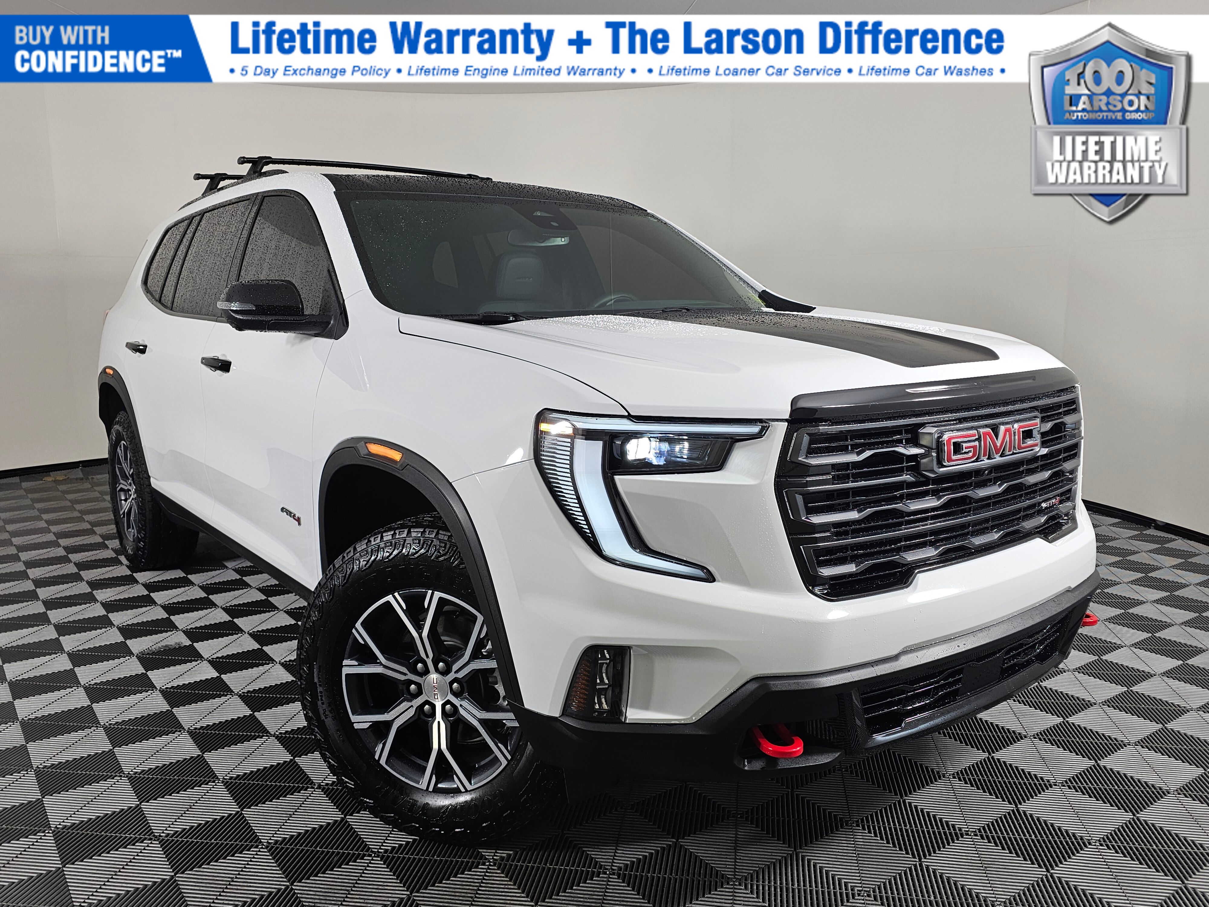 Summit White 2025 GMC Acadia AT4 AWD SUV / Crossover Four-Wheel Drive 8-Speed Automatic