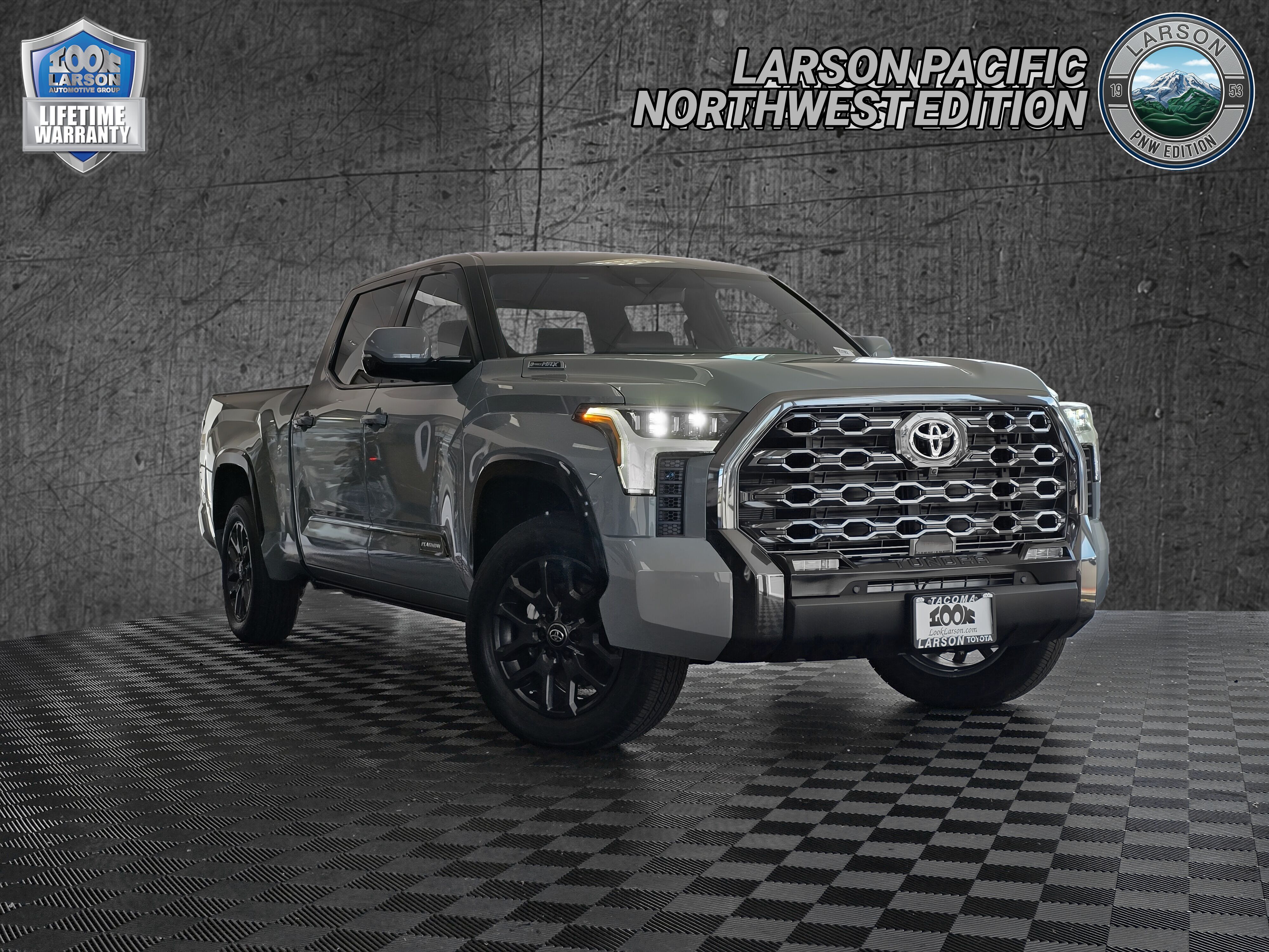 Lunar Rock 2026 Toyota Tundra Hybrid Platinum HV CrewMax Cab LB 4WD Pickup Truck Four-Wheel Drive Automatic