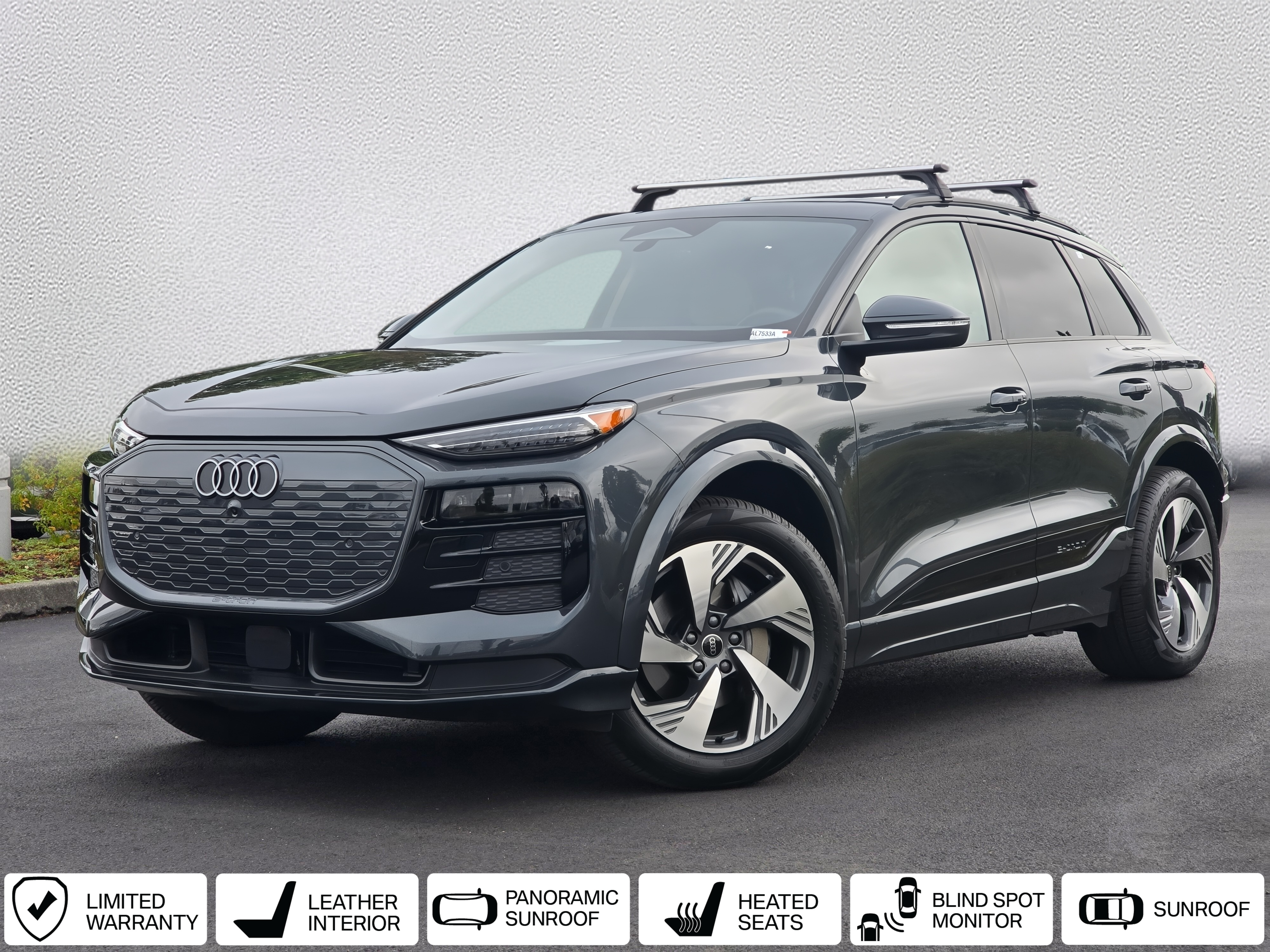 Gray Metallic 2025 Audi Q6 e-tron SUV / Crossover All-Wheel Drive Automatic
