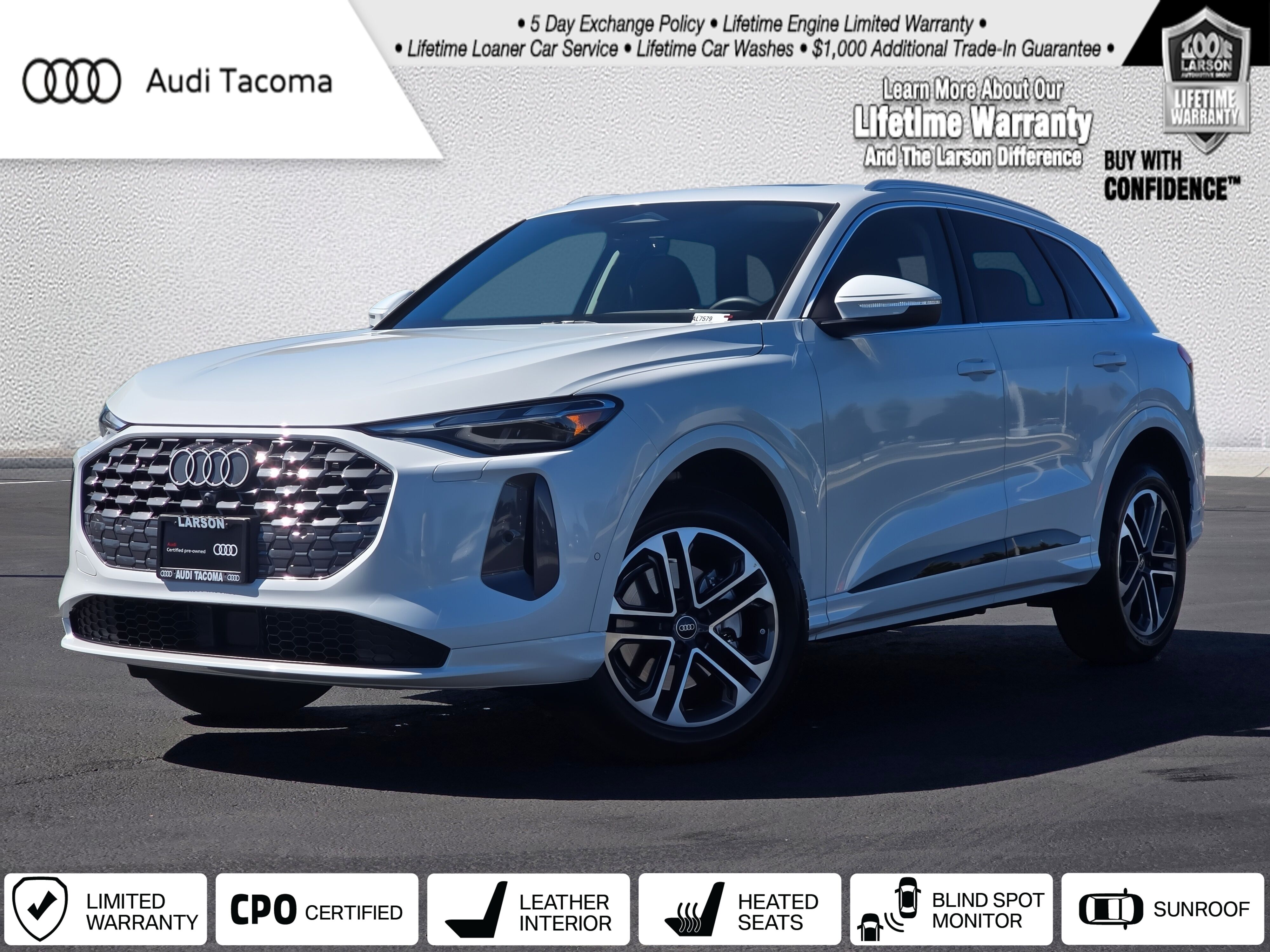 Glacier White 2025 Audi Q5 SUV / Crossover All-Wheel Drive 7-Speed Automatic