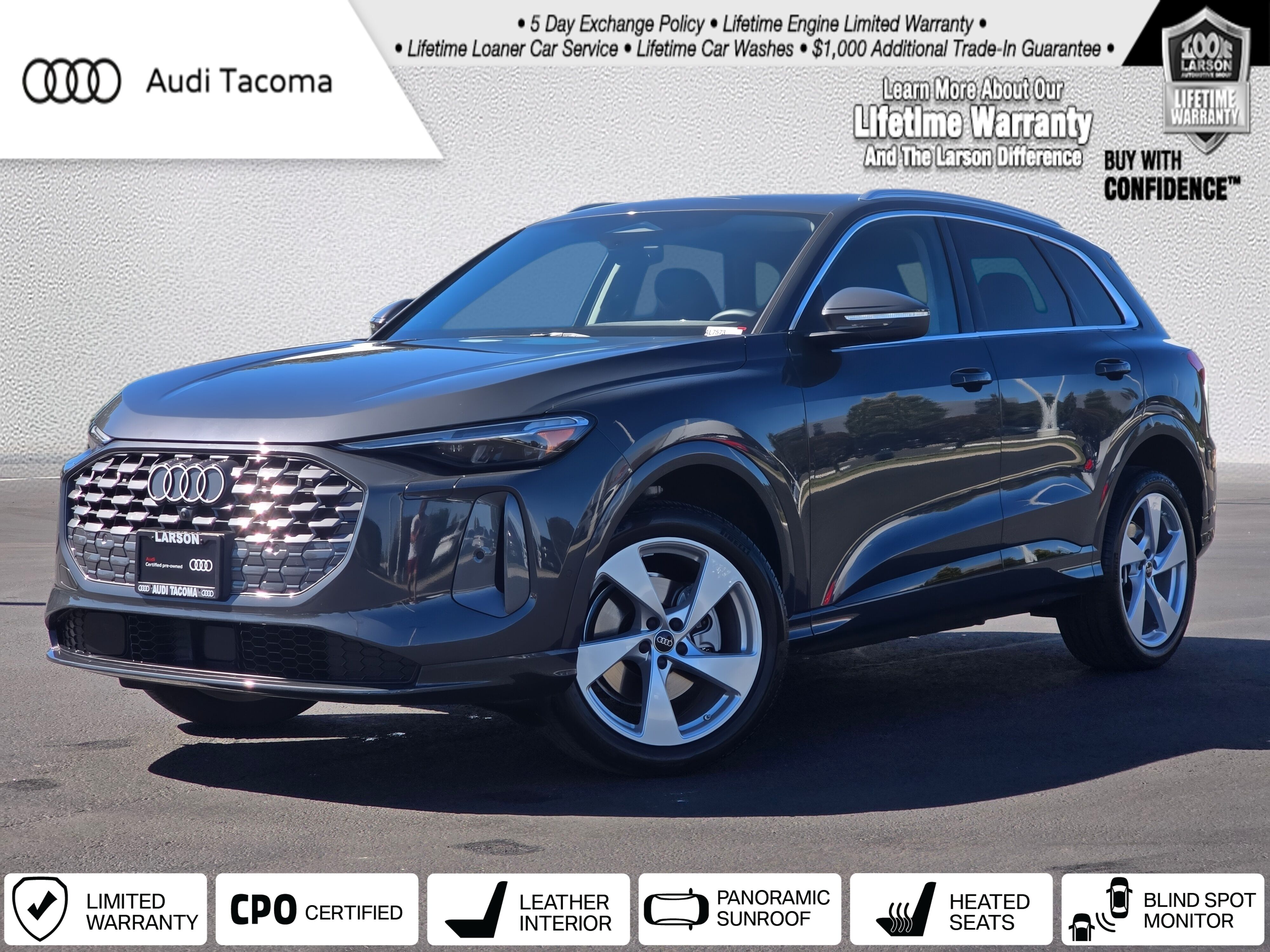 Gray Metallic 2025 Audi Q5 SUV / Crossover All-Wheel Drive 7-Speed Automatic