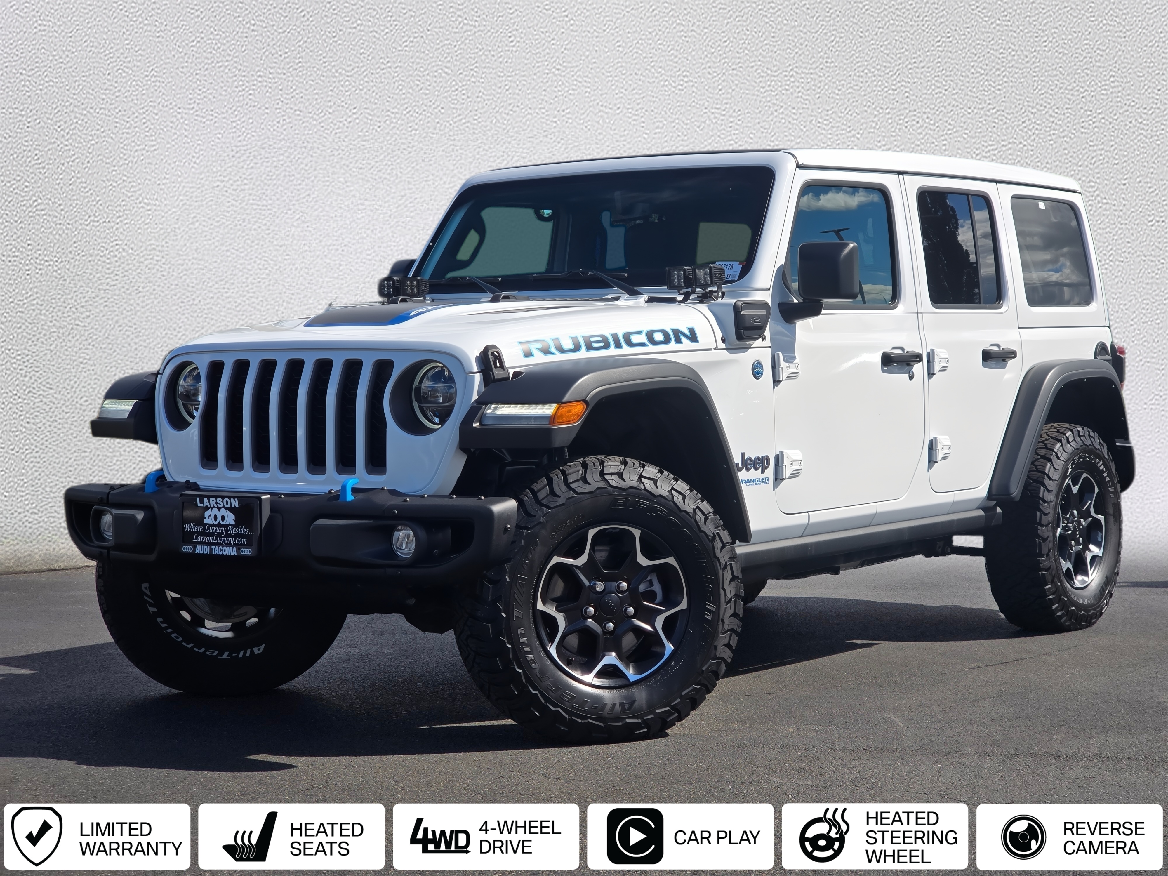 Bright White Clearcoat 2021 Jeep Wrangler 4xe SUV / Crossover Four-Wheel Drive 8-Speed Automatic