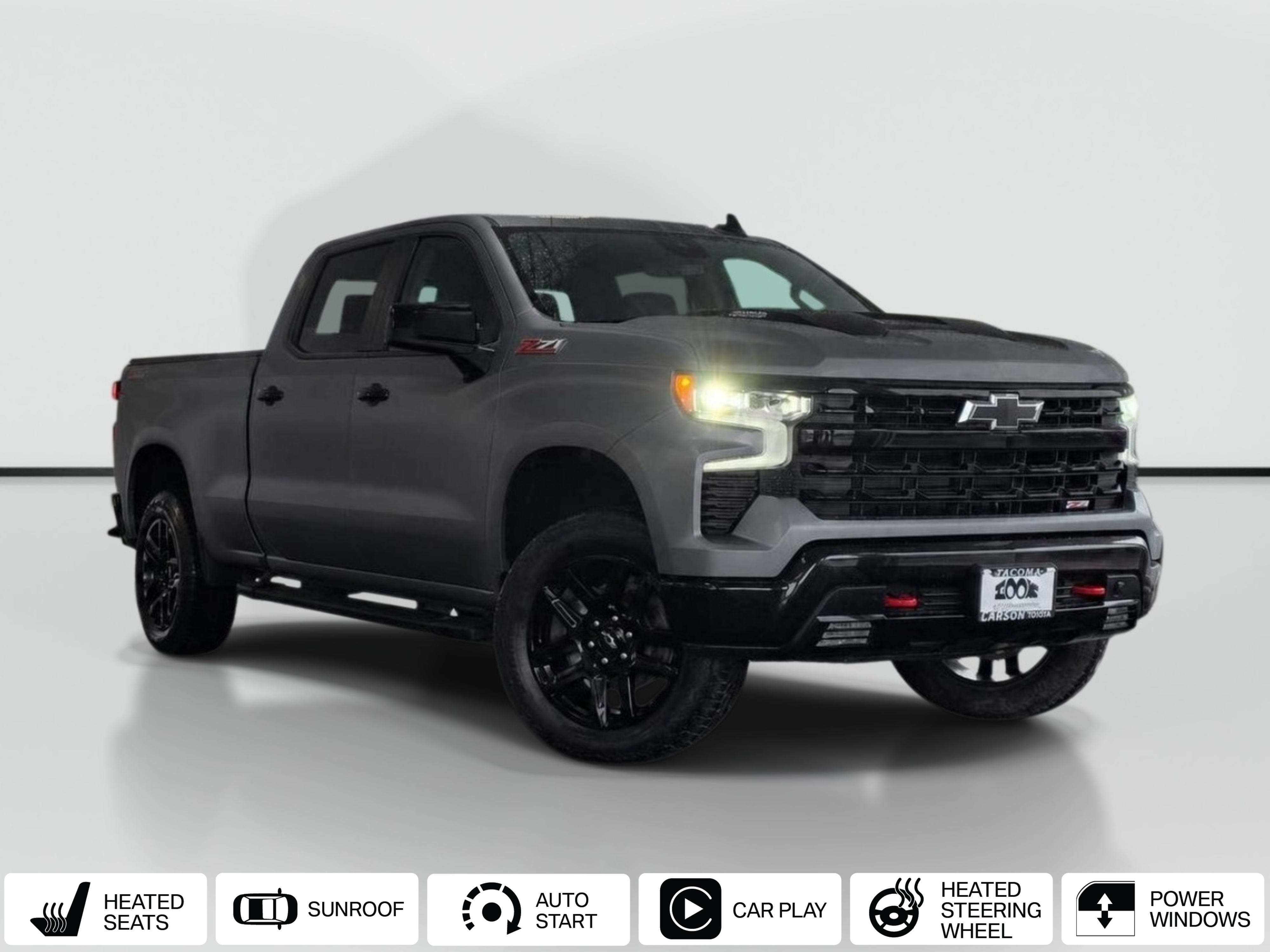 Sterling Gray Metallic 2025 Chevrolet Silverado 1500 Pickup Truck Four-Wheel Drive Automatic