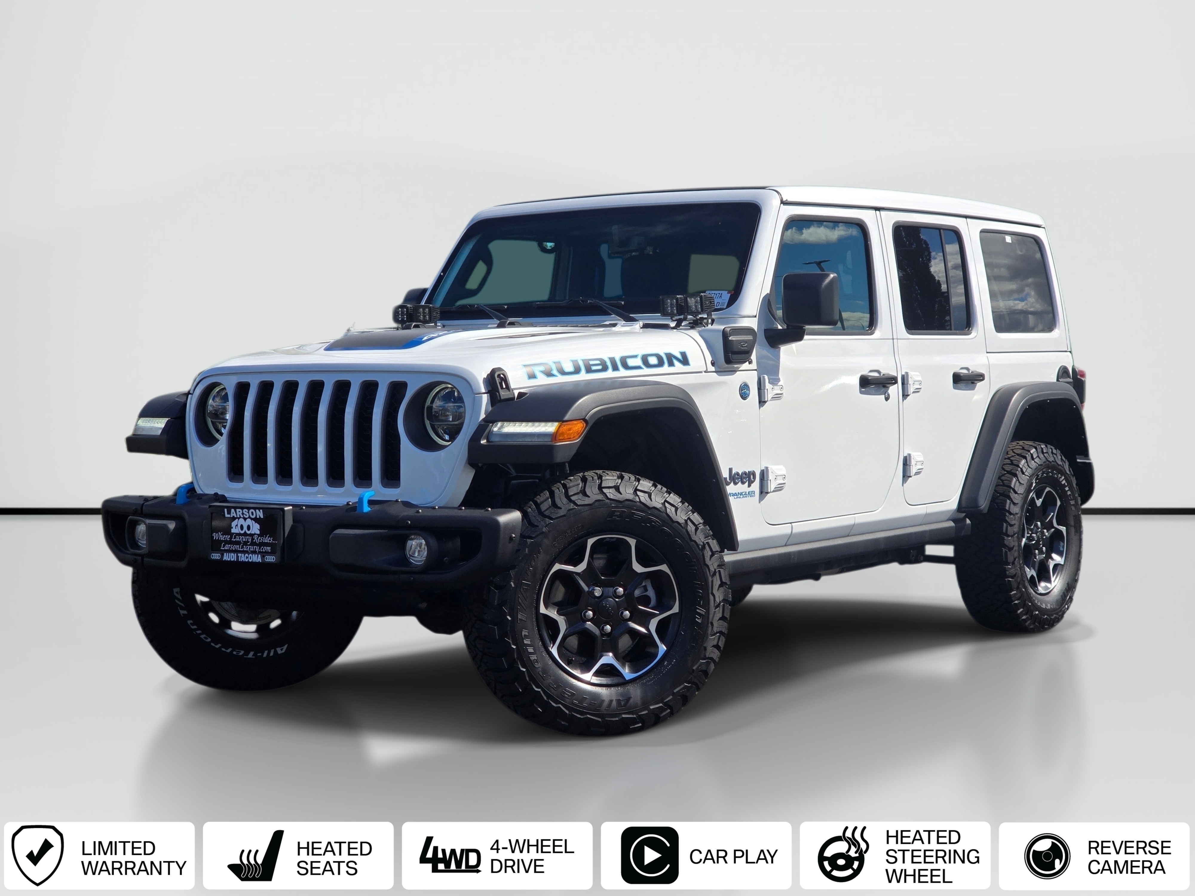 Bright White Clearcoat 2021 Jeep Wrangler 4xe SUV / Crossover Four-Wheel Drive 8-Speed Automatic