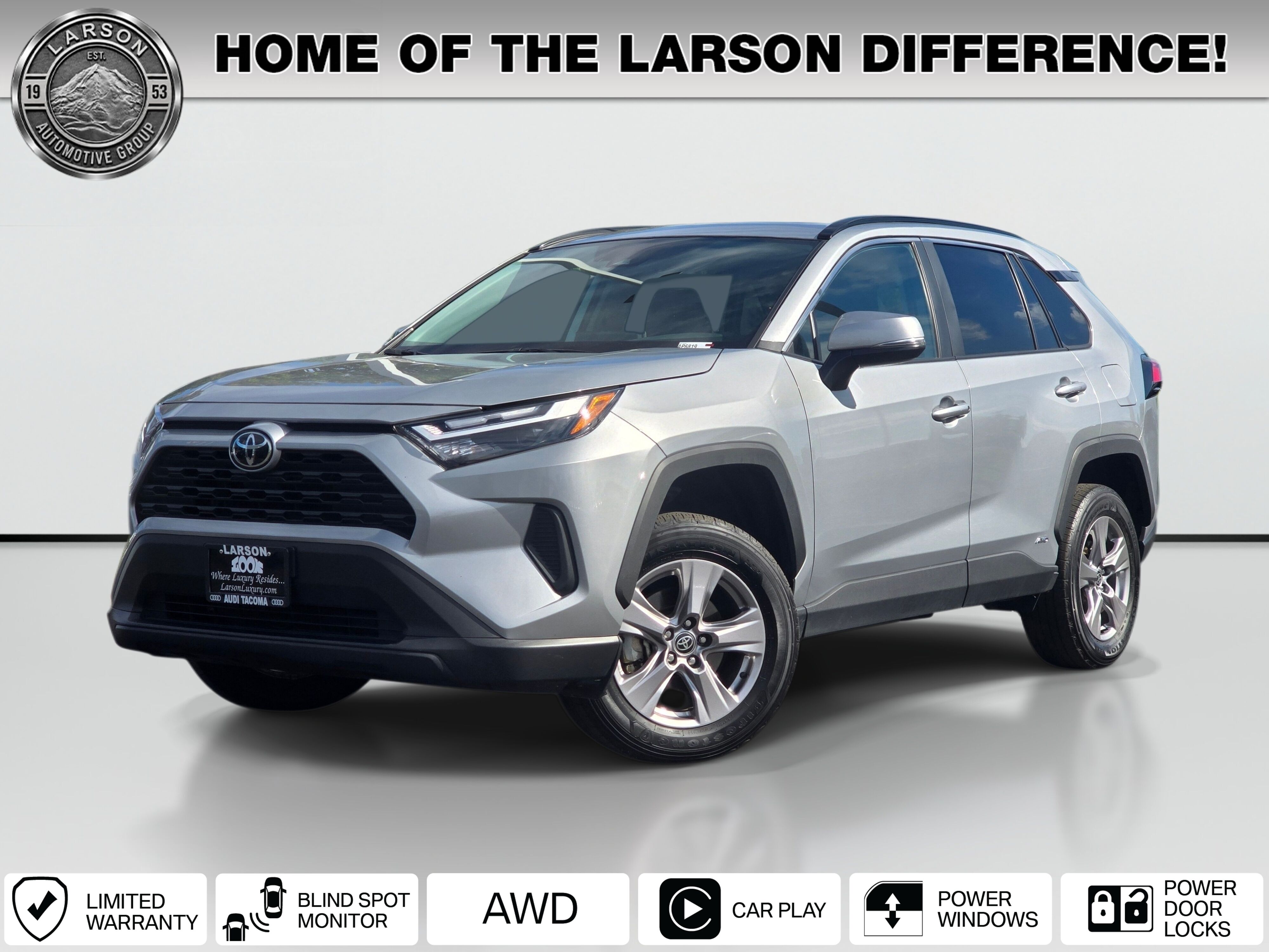 Silver Sky Metallic 2025 Toyota RAV4 Hybrid SUV / Crossover All-Wheel Drive Continuously Variable Transmission