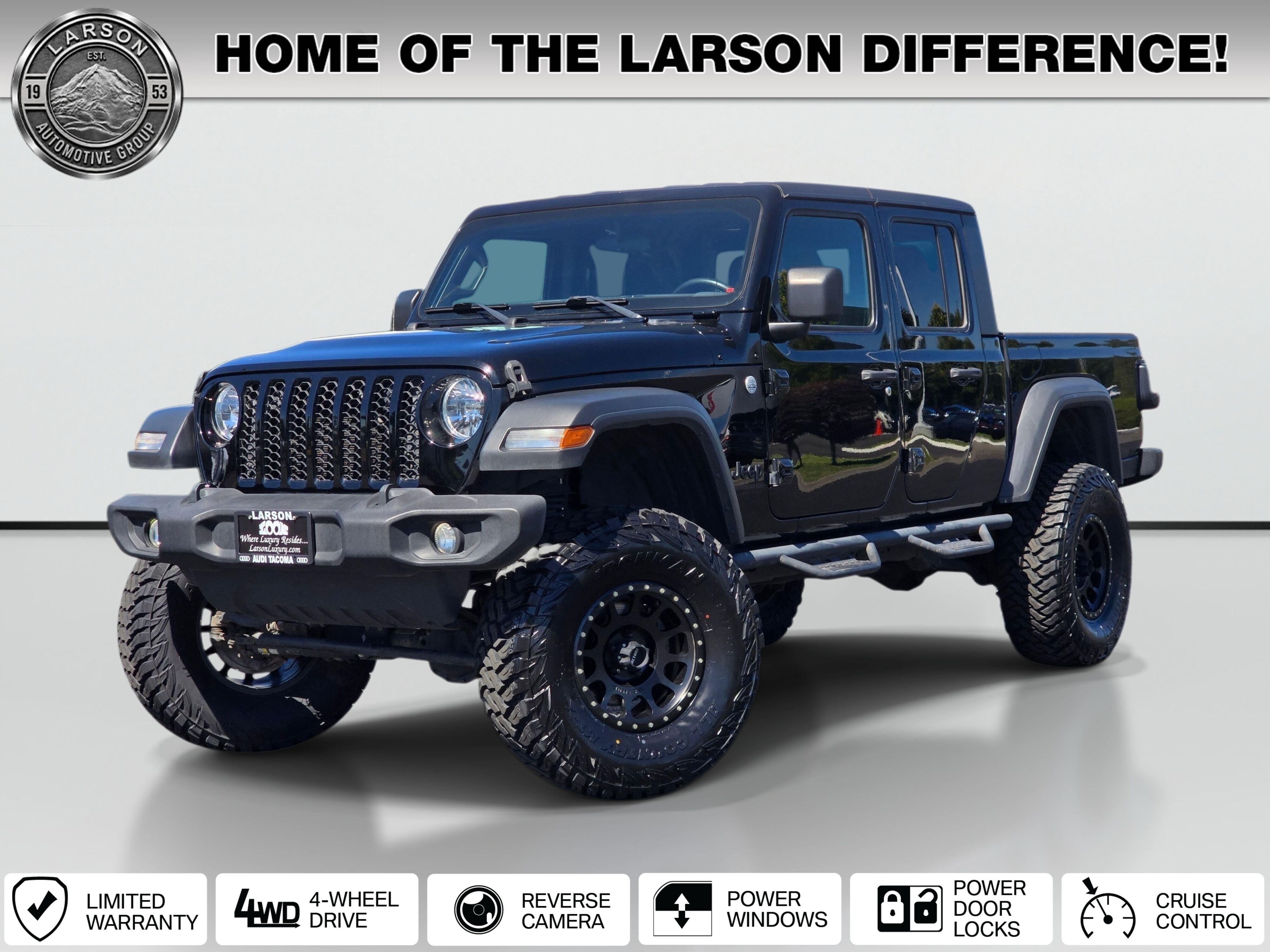 Black Clearcoat 2020 Jeep Gladiator Pickup Truck Four-Wheel Drive 8-Speed Automatic