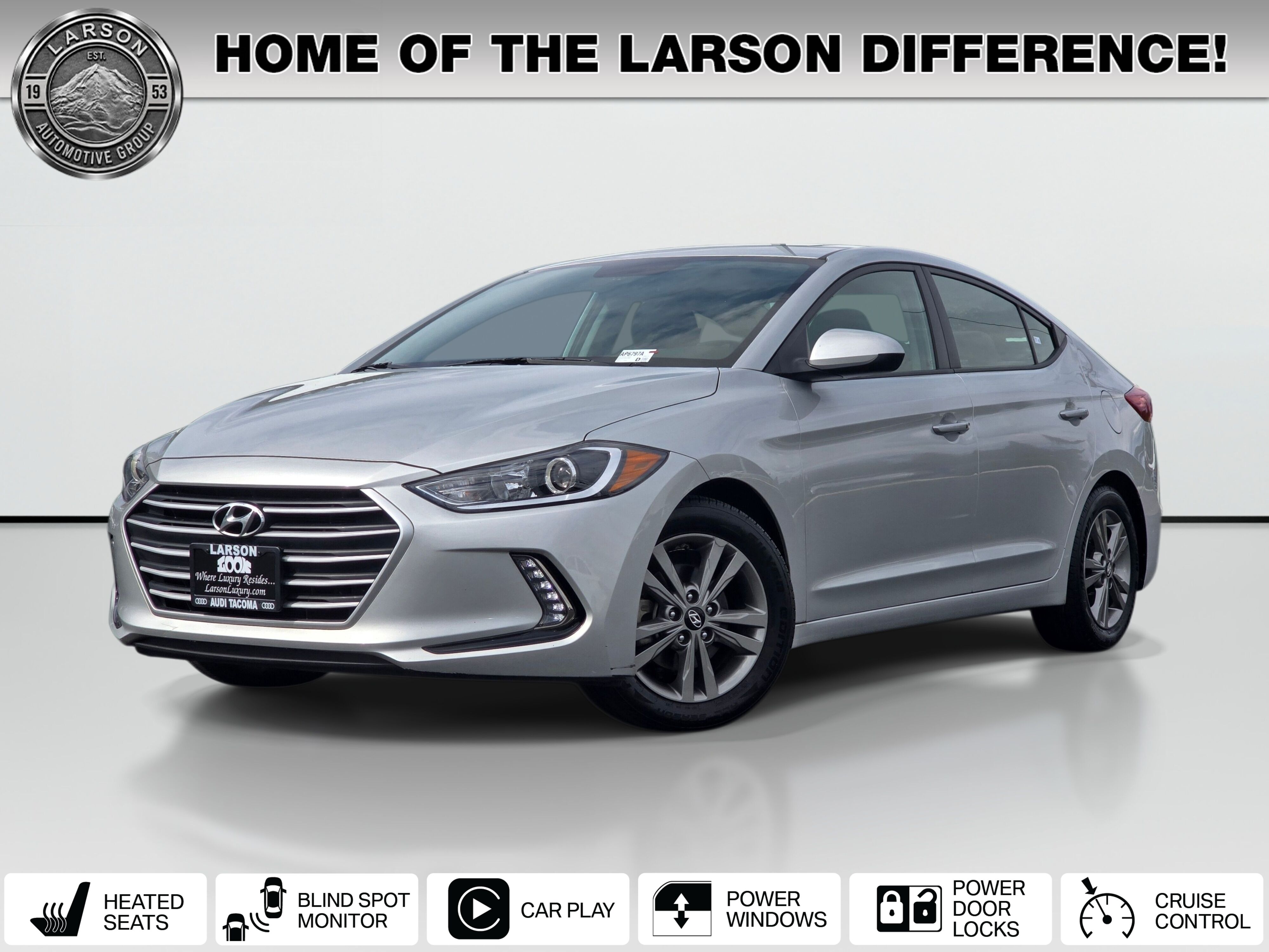 Symphony Silver 2018 Hyundai Elantra Sedan Front-Wheel Drive 6-Speed Automatic