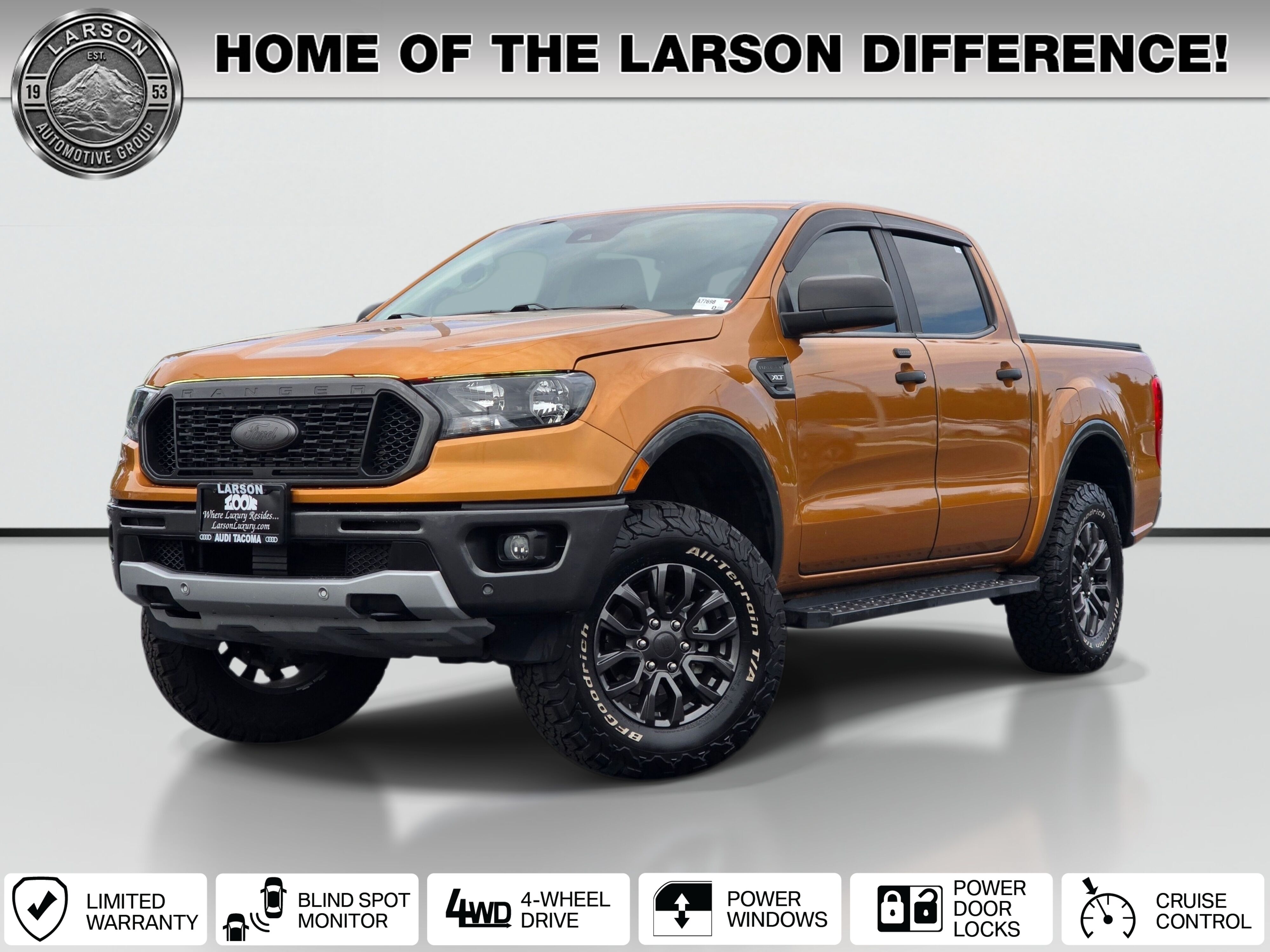 Saber Metallic 2019 Ford Ranger Pickup Truck Four-Wheel Drive Automatic