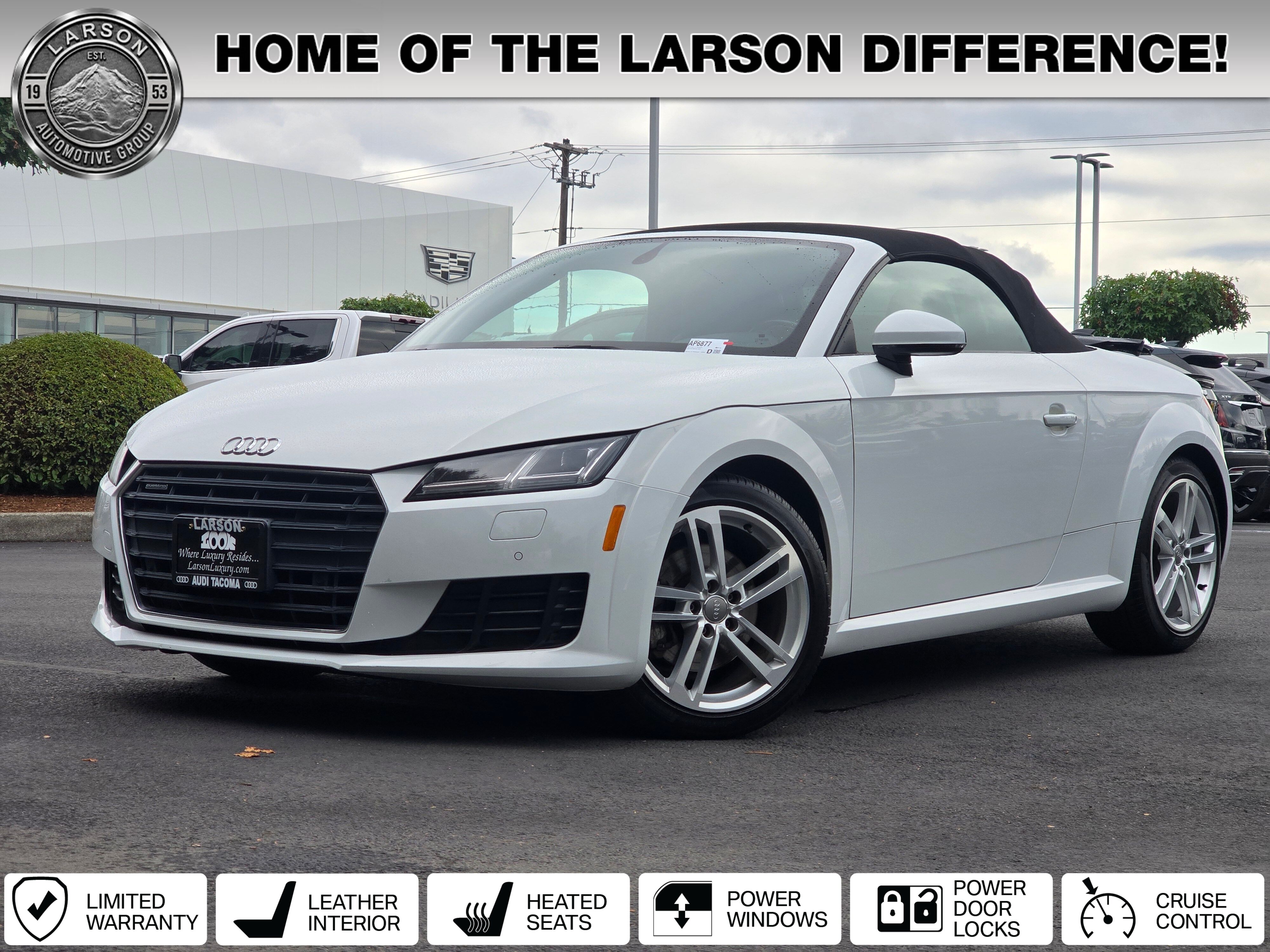 Black Metallic 2018 Audi TT Convertible All-Wheel Drive 6-Speed Automatic
