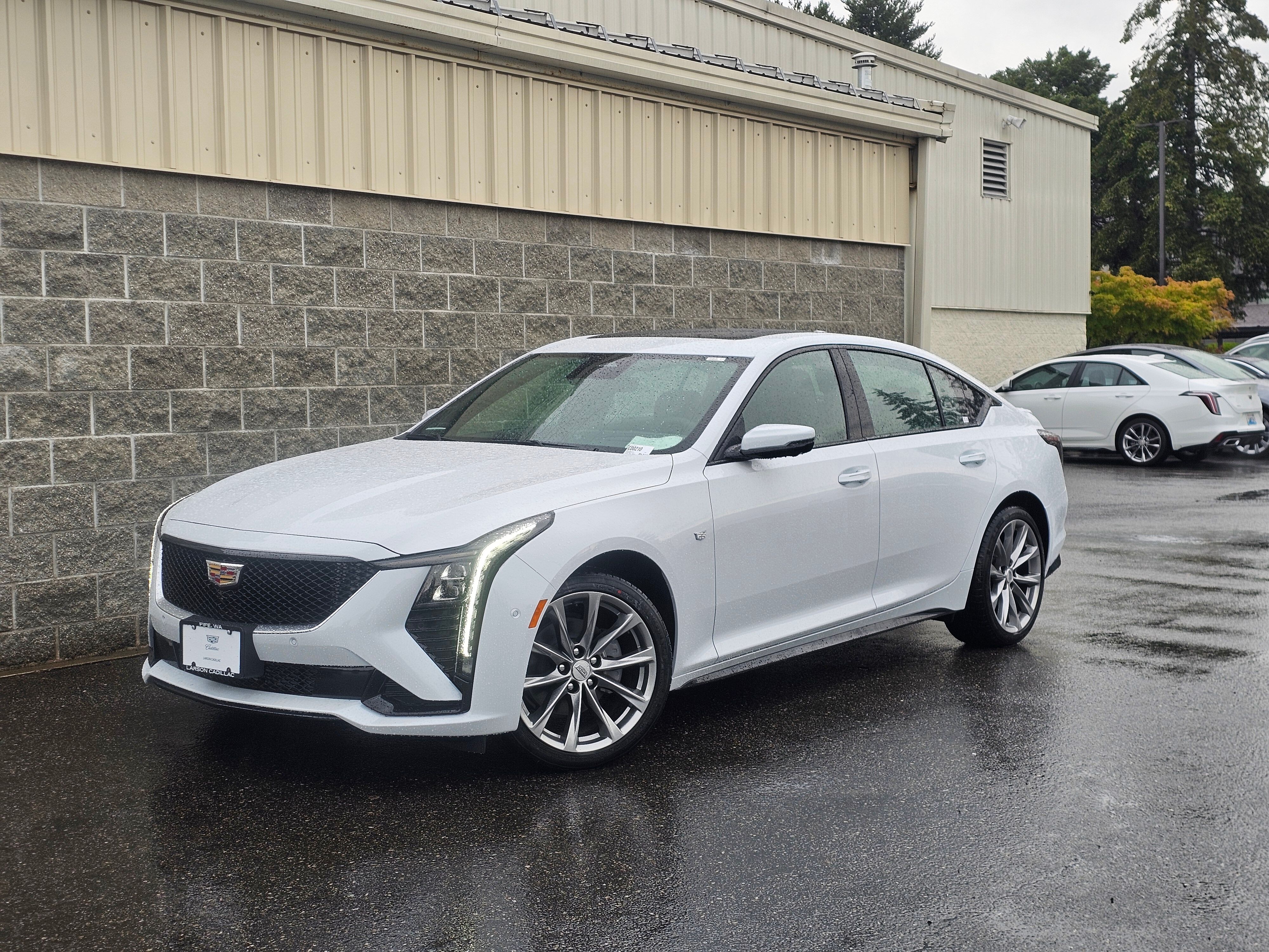 Vibrant White Tricoat 2026 Cadillac CT5 Sedan All-Wheel Drive Automatic