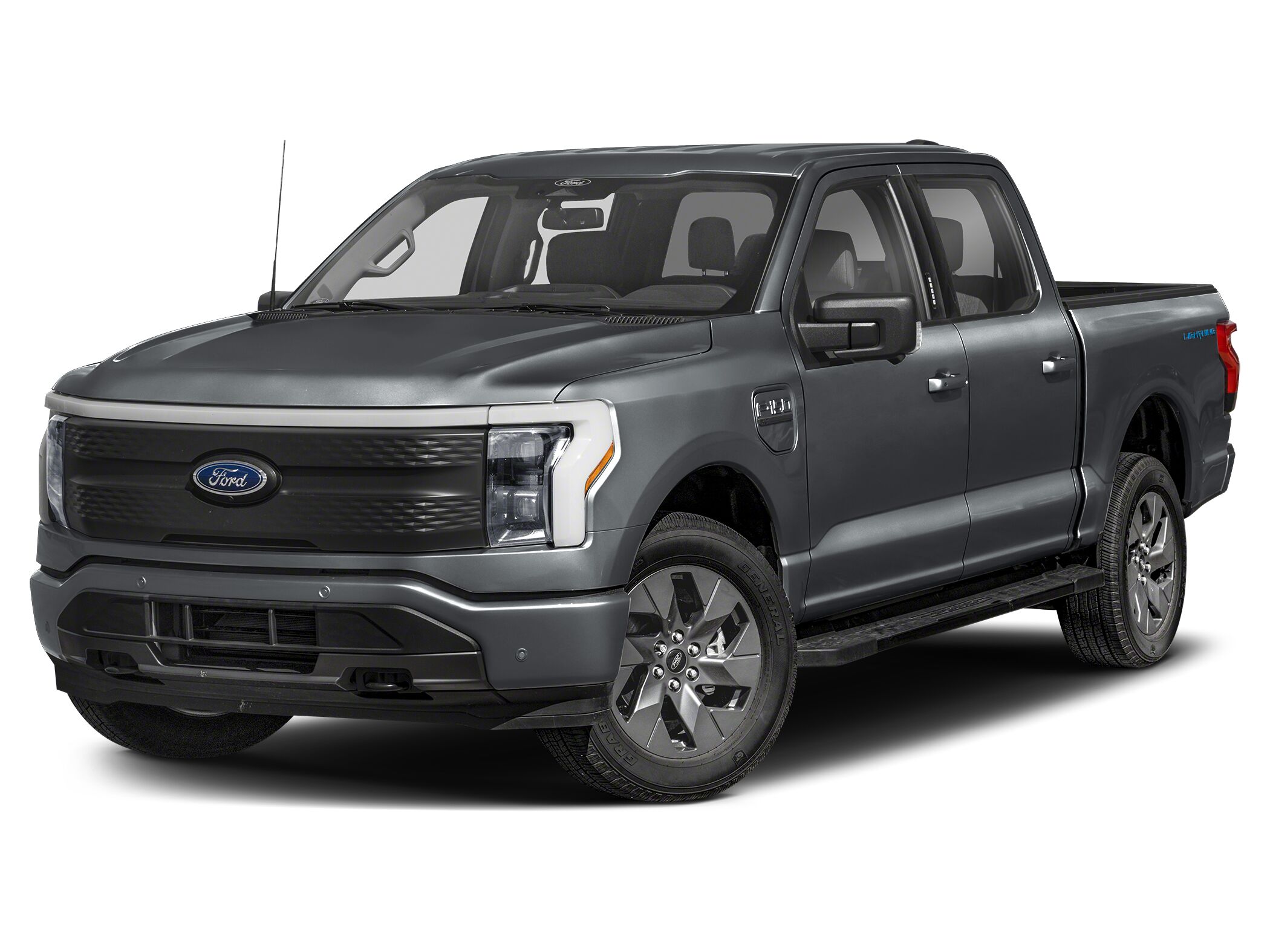 Carbonized Gray 2024 Ford F-150 Lightning Pickup Truck All-Wheel Drive 1-Speed Dual Clutch